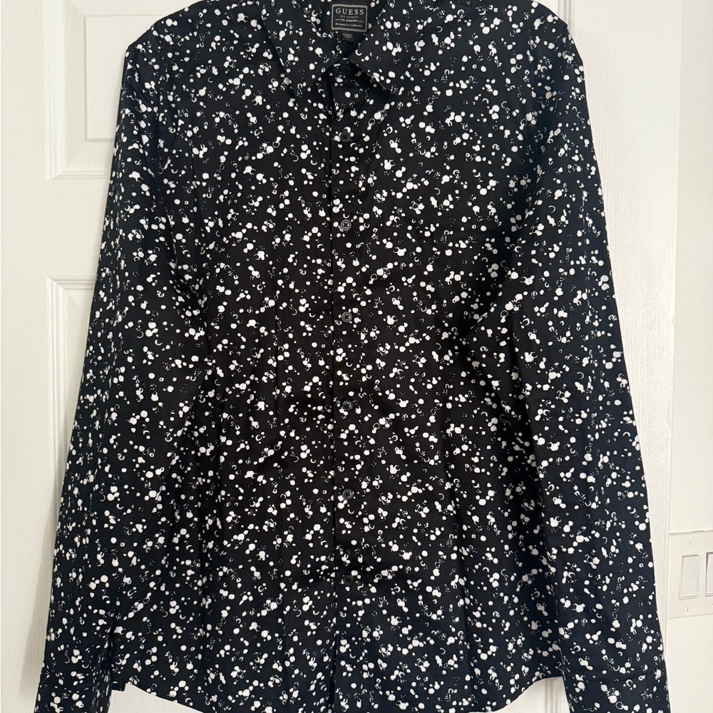 Guess Monochrome Patterned Shirt